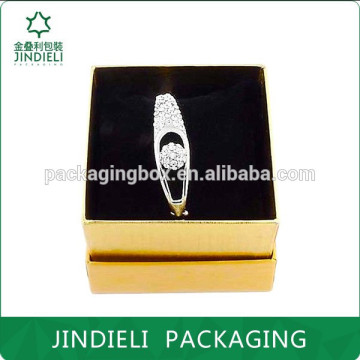 square yellow ring jewelry packaging box