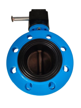 Electric flanged butterfly valve