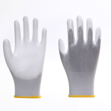 100% Nylon Best Price PU Work Gloves