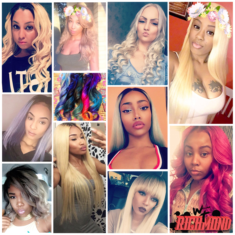 Blonde Human Hair Lace Frontal Natural Hairline Ear To Ear Lace Frontal Brazilian Hair Bundles With Transparent Lace