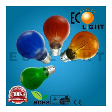 HOT!Promotion! Cheap sale incandescent bulb CE approved colorful light