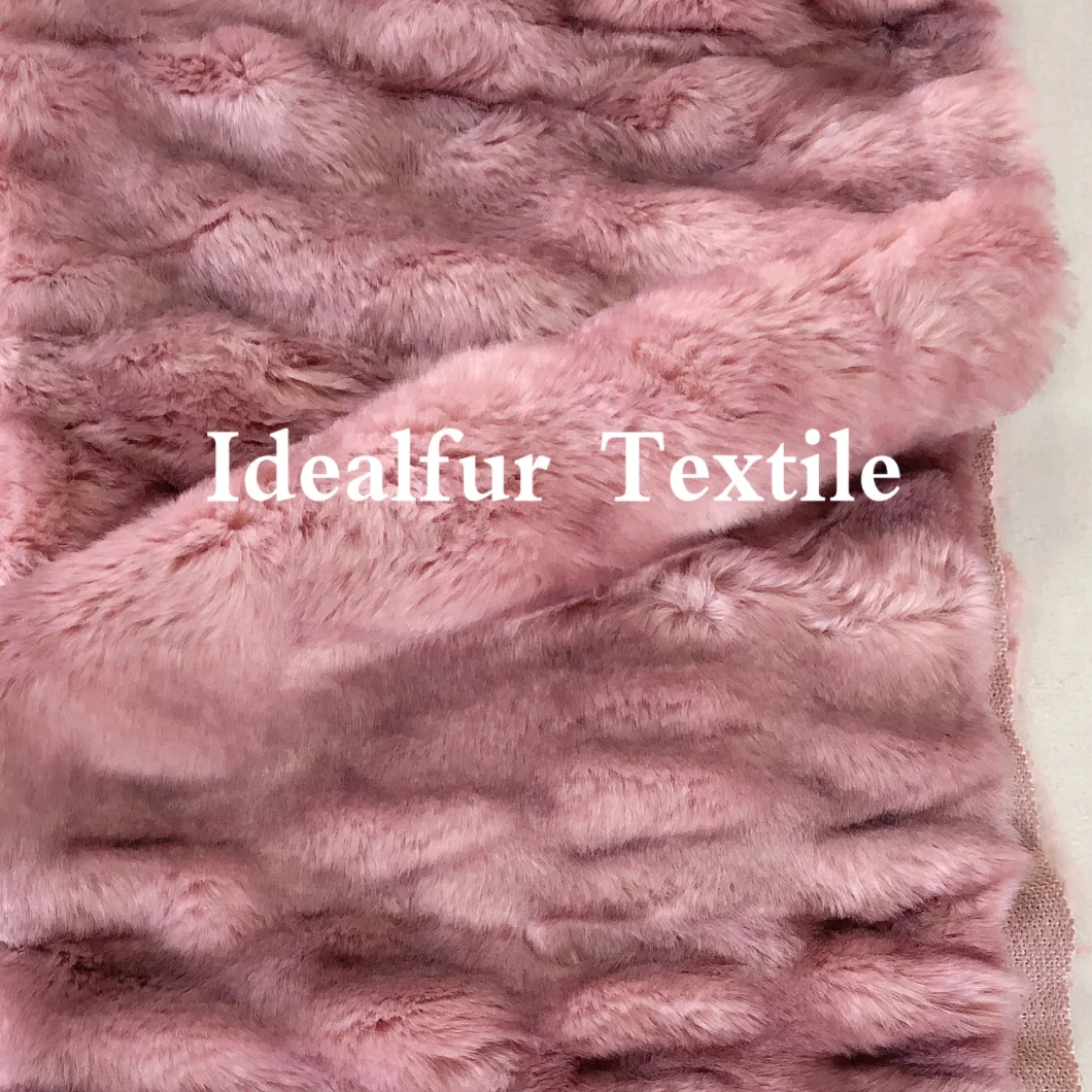 Pressure Printing Imitation Rabbit Fur