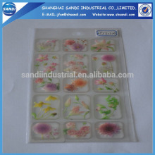 transparent resin dome epoxy sticker