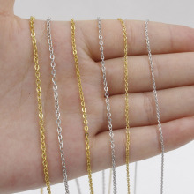 Gold Tone Stainless Steel Necklace Chains: Fashionable DIY Jewelry Accessory for Wholesale