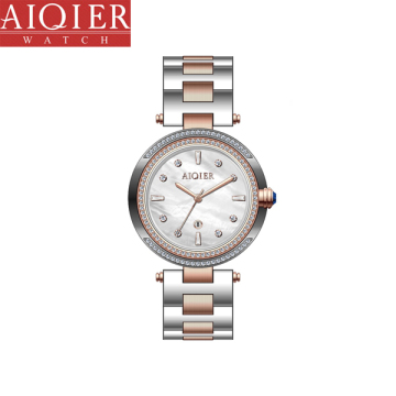 Luxury stainless lady classic diamond wrist watch