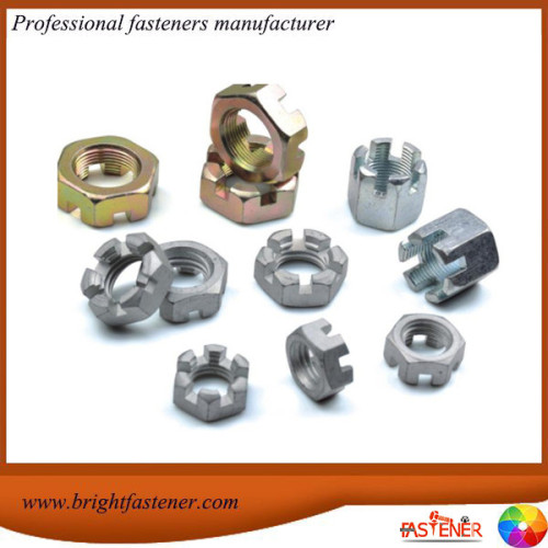 brightfast high quality slotted nuts