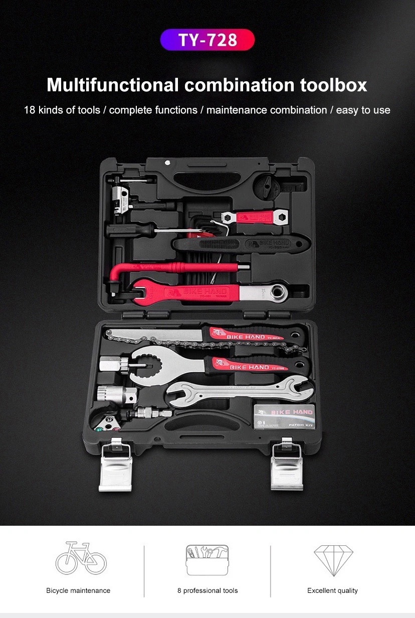 Bicycle Repair Toolbox Wrench Set Bicycle Maintenance Repair Multi-Function Package