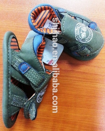 Wholesale Cotton Lining Baby Toddler Sandal Shoes