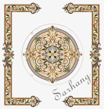 European Pattern Border, Continental,marble  Pattern  waterjet marble medallion,luxury marble inlay medallion