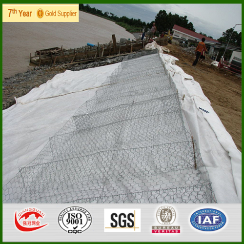 Hot-dip galvanized low carbon steel wire Gabion box / Gabion mattress / gabion mat