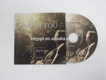 cd disc replication, 250gsm enviromental protection cardboard paper sleeve with printing package
