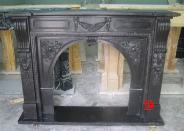 Modern continental fireplace mantel