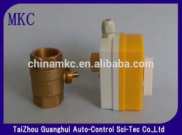 automatic shut-off Motorized Valve, 2 way Brass ball valve