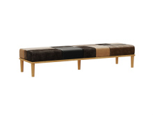Neutral Tone Bench with Slim Base