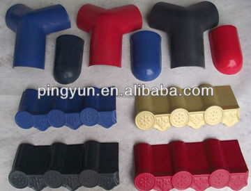 Installation accessories top ridge-plastic roofing sheet