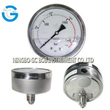 Hiqh quality all stainless steel oil gauges