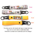 Wrist Strap Ribbon Keychain With Carabiner