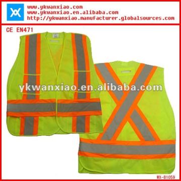 ce en471 safety mesh waistcoat with pocket