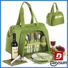 Picnic Basket Cooler Tote For Two Person Outdoor Activity