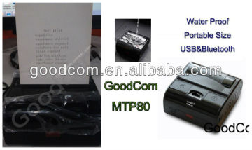 Mini bluetooth printer,bluetooth mini thermal printer/ portable pos printer with 80mm thermal receipt paper