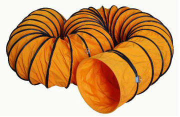 Fire Resistant Pvc Ventilation Duct / Airport Or Tunnel Ventilation Tube 0.4mm - 0.6mm