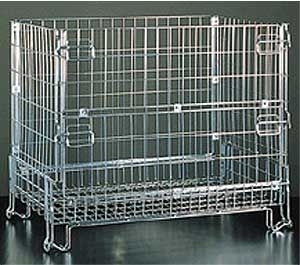 Wire mesh stacking baskets