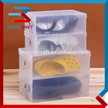 PP poly stackable shoe box with lids