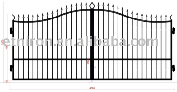 forged iron gate