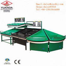 Supermarket display standing vegetable fruit display rack