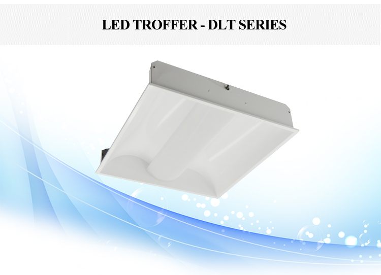 TROFFER RETROFIT KIT RECESSED LED 40W LIGHT DLT SERIES FOR BANK SUPERMARKET HOTEL SCHOOL 105lumen