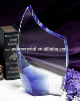 Cheap 3D Laser Crystal Trophy Glass Awards For Souvenirs