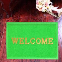 welcome design floor mat in different languages
