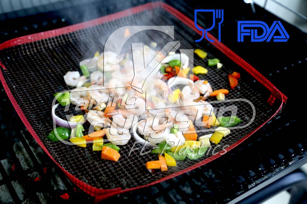 Set of 3 non-stick BBQ mat /grilling mat/mesh mat