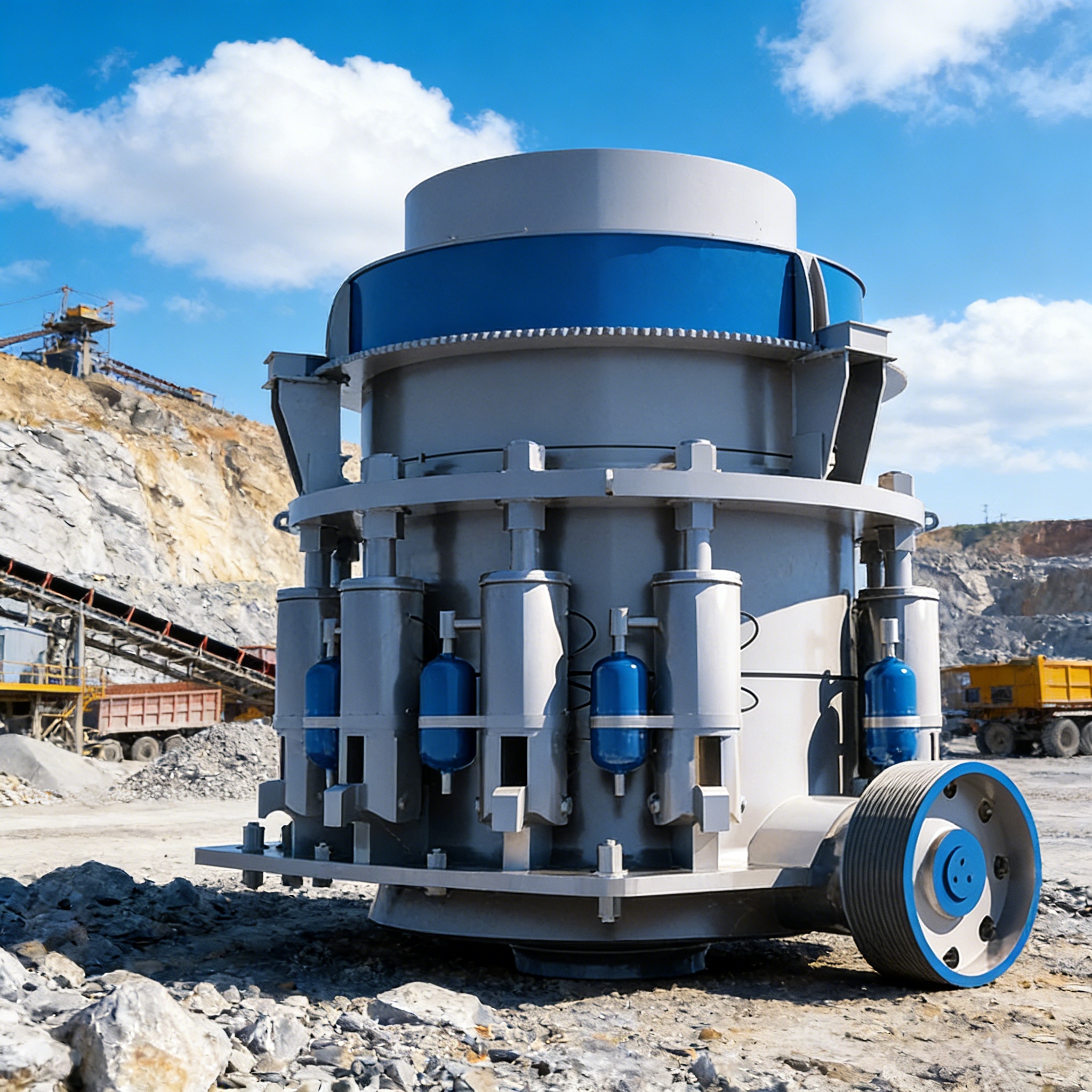Penghancur Kerucut Multi Silinder 60-120 TPH Multi-Cylinder Cone Crusher 60-120 TPH