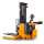Electric stacker 4500mm lift height riding on item