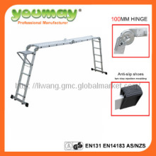 EN131 Approved Aluminum multi-purpose ladder, foldable ladders