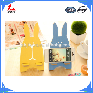 Creative Korean wooden rabbit mobile phone holders OK stand for mobile phone
