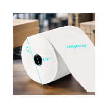 EU PACK Professional 3.125 x 230mm Thermal POS Receipt Paper Rolls - Popular Size for Printing and Receipts