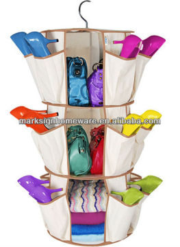 3 Rack Spinning Closet Organizer