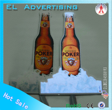 EL flashing sign higher quality el advertisement el advertisement for beer