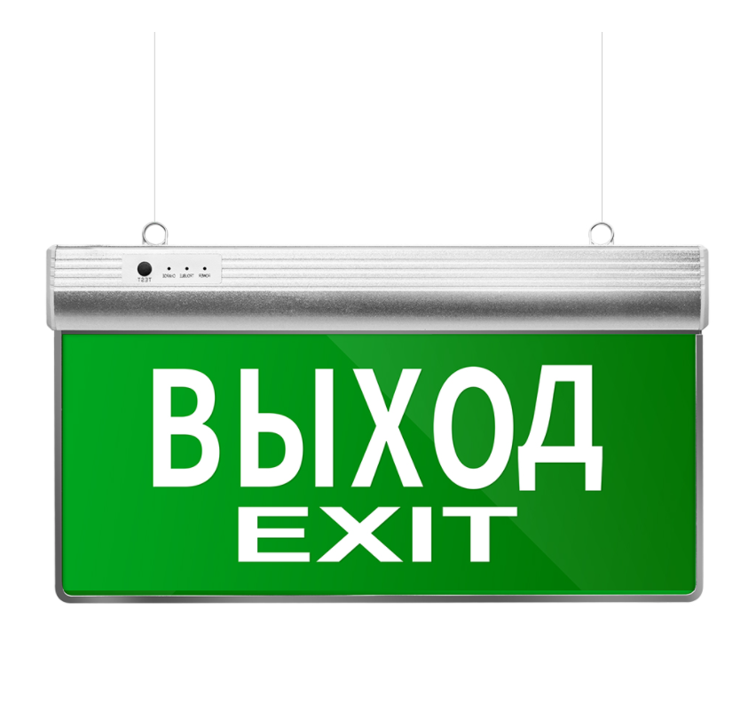 Emergency exit signs light for hotels