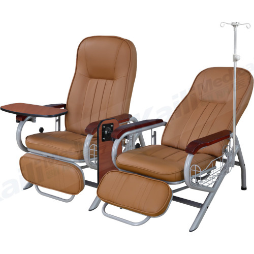 Fauteuil inclinable manuel de perfusion de chaise de transfusion d&#39;hôpital de luxe