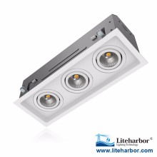 Gauge Steel Trimmed or Trimless Residential 3-Lamp New Construction or Remodel Mini Multiple COB LED Downlight
