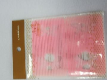 Durable Foam Velcro Hair Clips With Sublimation / Heat-transfer