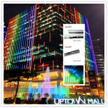 DMX led media tube facade lighting outdoor