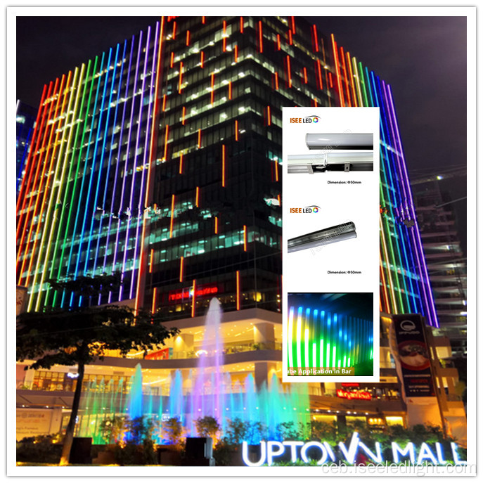 Ang DMX LED Media Tube Facade Lighting Oldoor