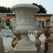 Hot sale outdoor stone marble flowerpot planter pot for sale
