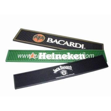 3d Oem Soft Pvc Bar Runner Mats , Square Runner