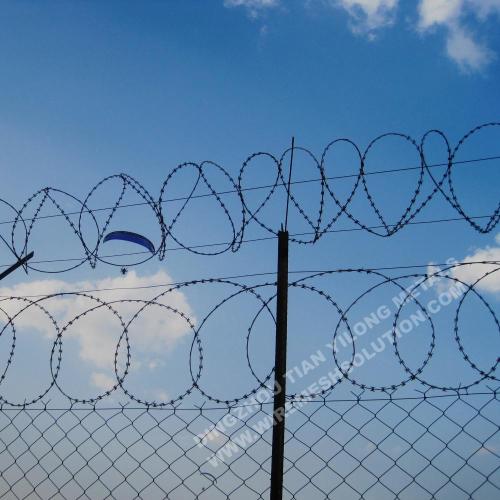 Electro Galvanized Chain Link Fence 55mm