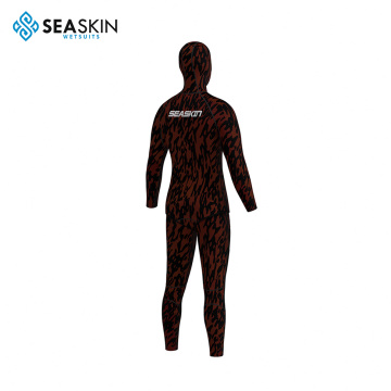 Seaskin Custom Printed Neoprene 3mm ชุดดำน้ำชุดสูทเต็มแขนยาว wetsuit สำหรับผู้ชาย